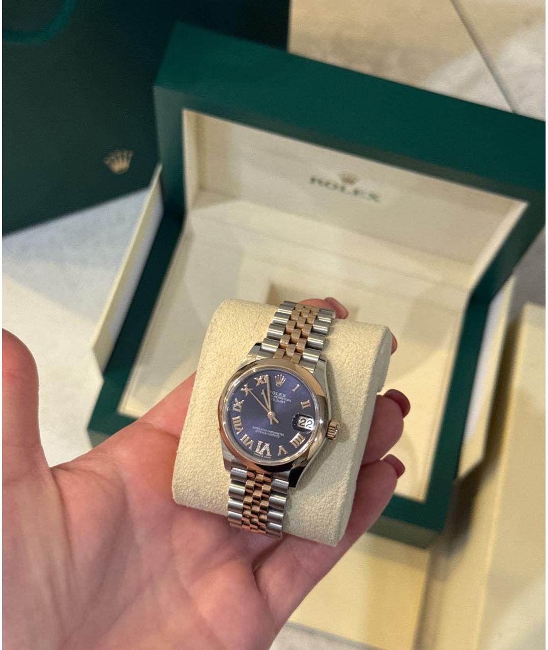 ROLEX Золотые часы из розового золота, фото 7