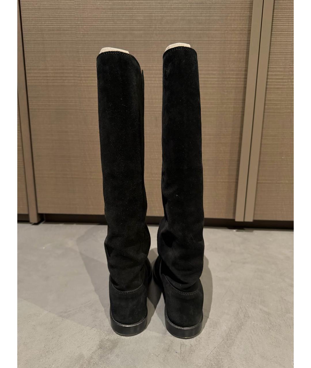 ISABEL MARANT Черные нубуковые сапоги, фото 4