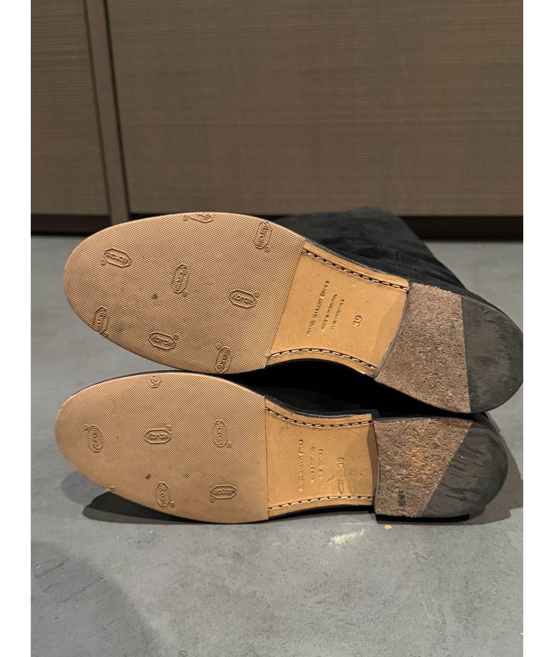 ISABEL MARANT Черные нубуковые сапоги, фото 7