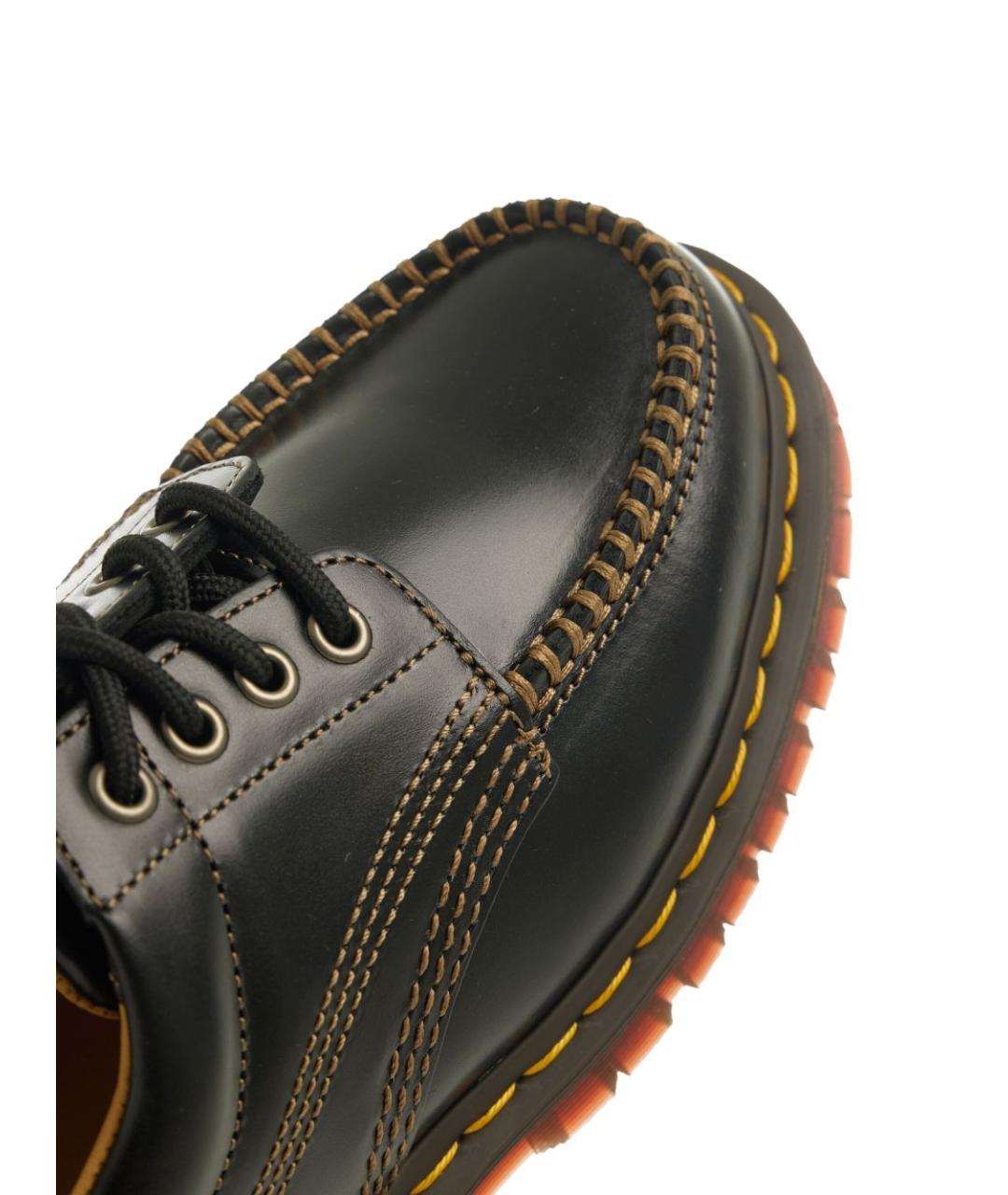 DR. MARTENS Черные кожаные низкие ботинки, фото 3