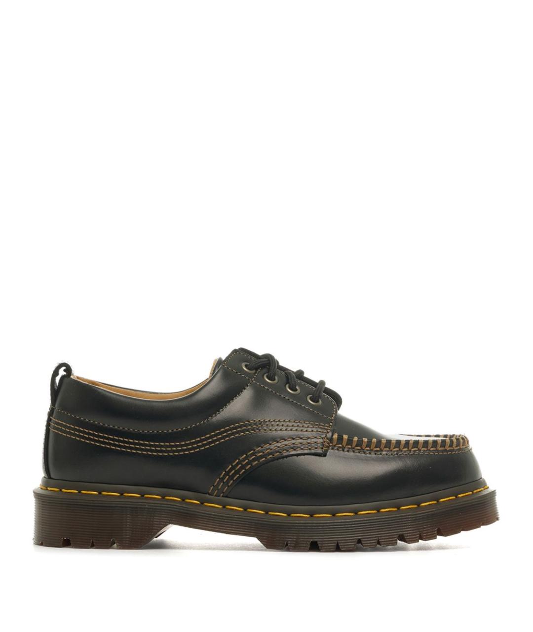 DR. MARTENS Черные кожаные низкие ботинки, фото 1