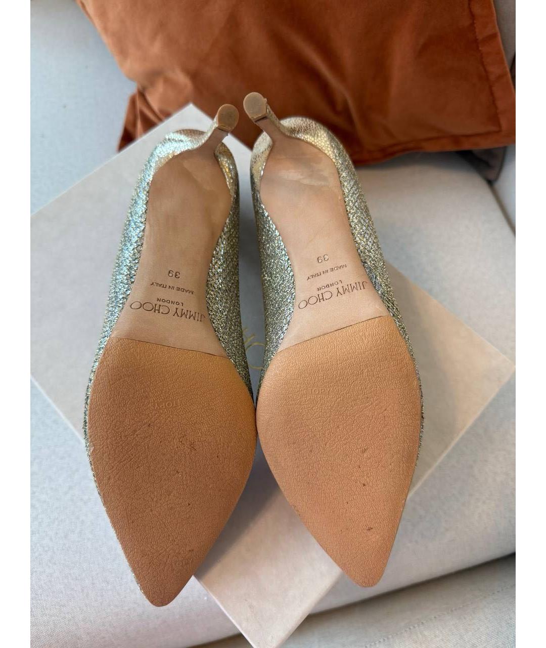 JIMMY CHOO Серебряные туфли, фото 4