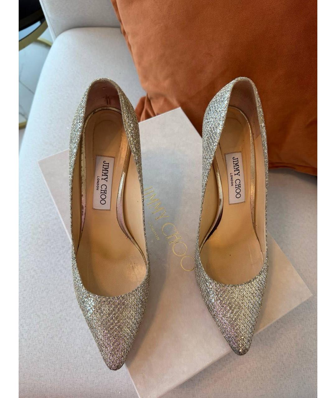 JIMMY CHOO Серебряные туфли, фото 2