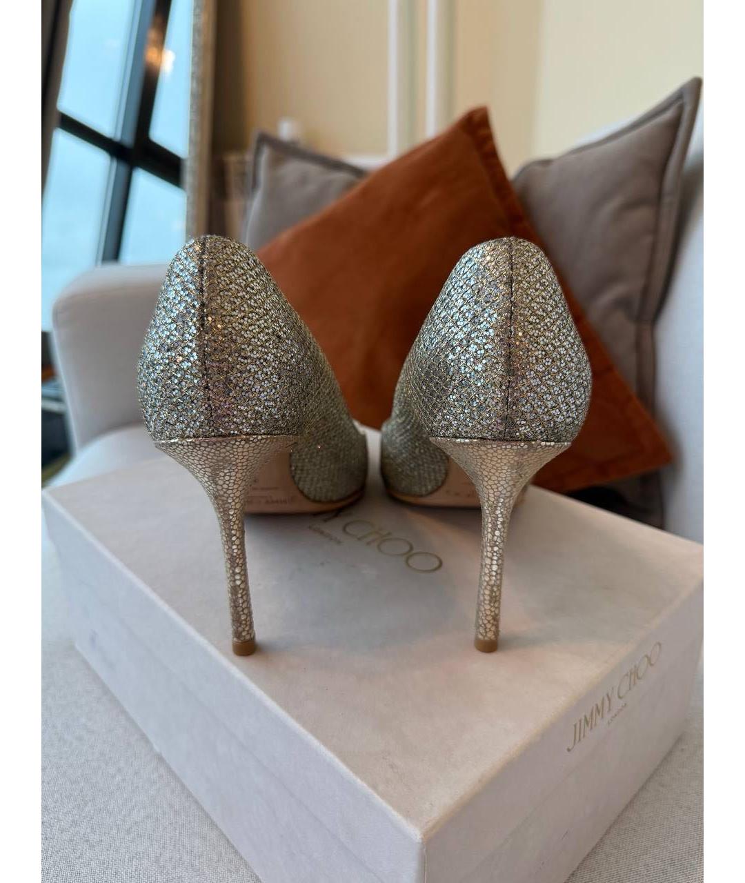 JIMMY CHOO Серебряные туфли, фото 3