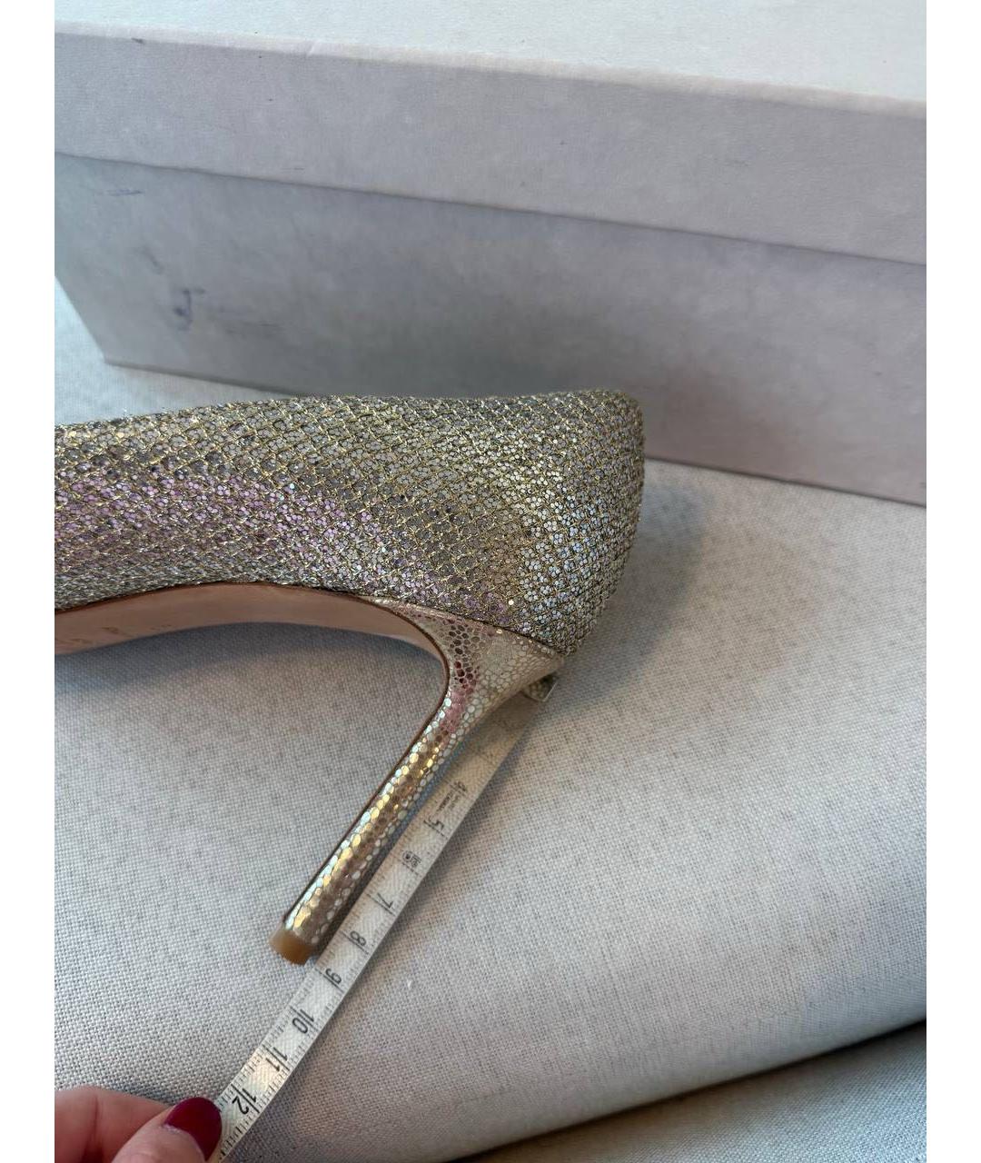 JIMMY CHOO Серебряные туфли, фото 5