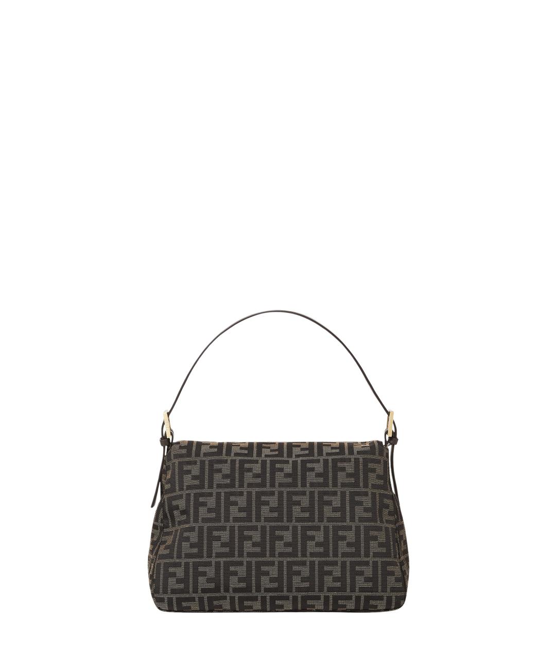 FENDI Коричневая тканевая сумка через плечо, фото 3
