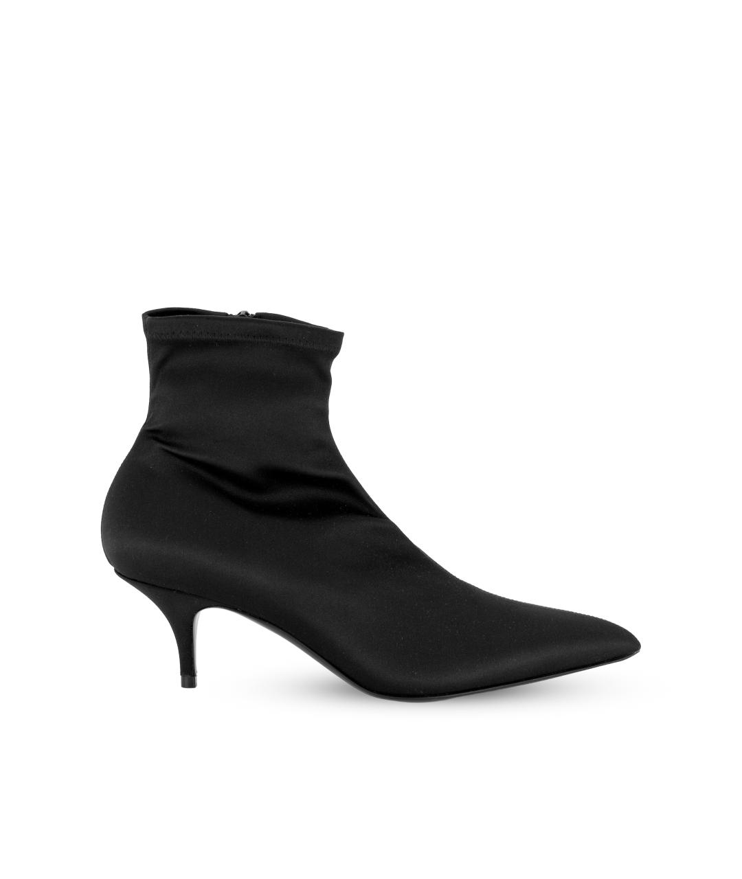 CELINE Черные текстильные ботильоны, фото 5
