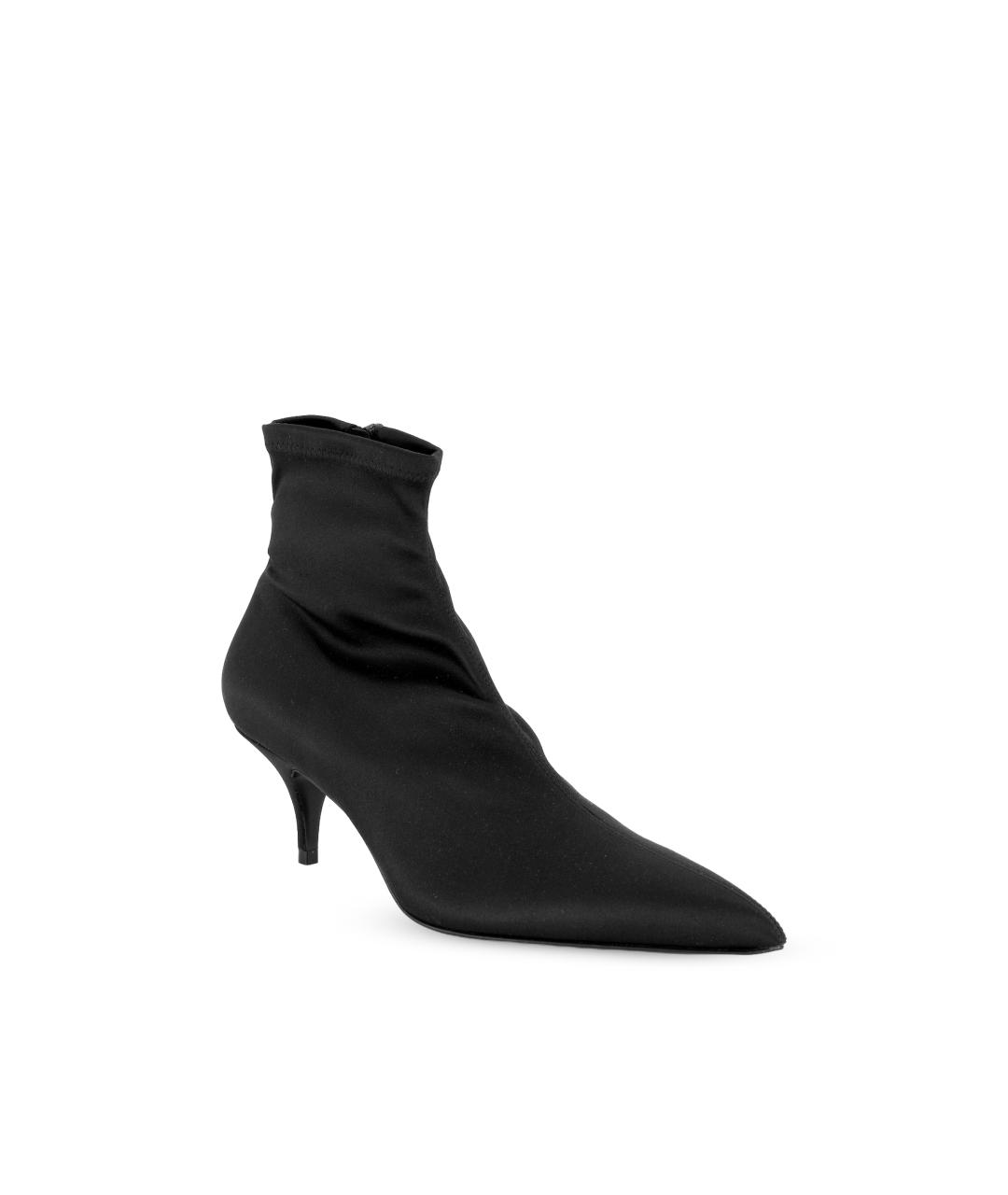CELINE Черные текстильные ботильоны, фото 2
