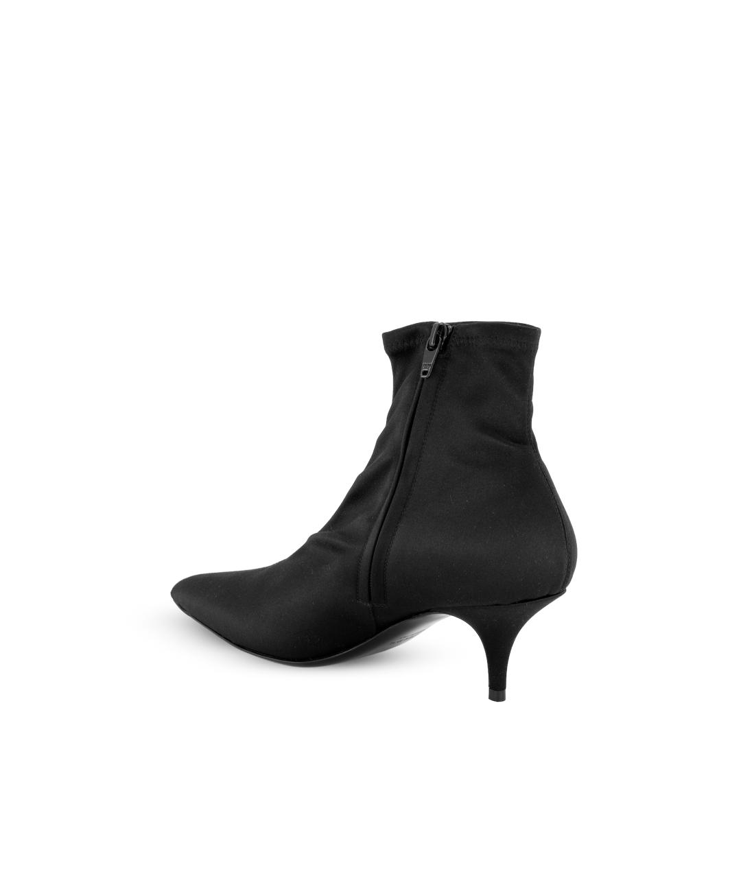 CELINE Черные текстильные ботильоны, фото 3