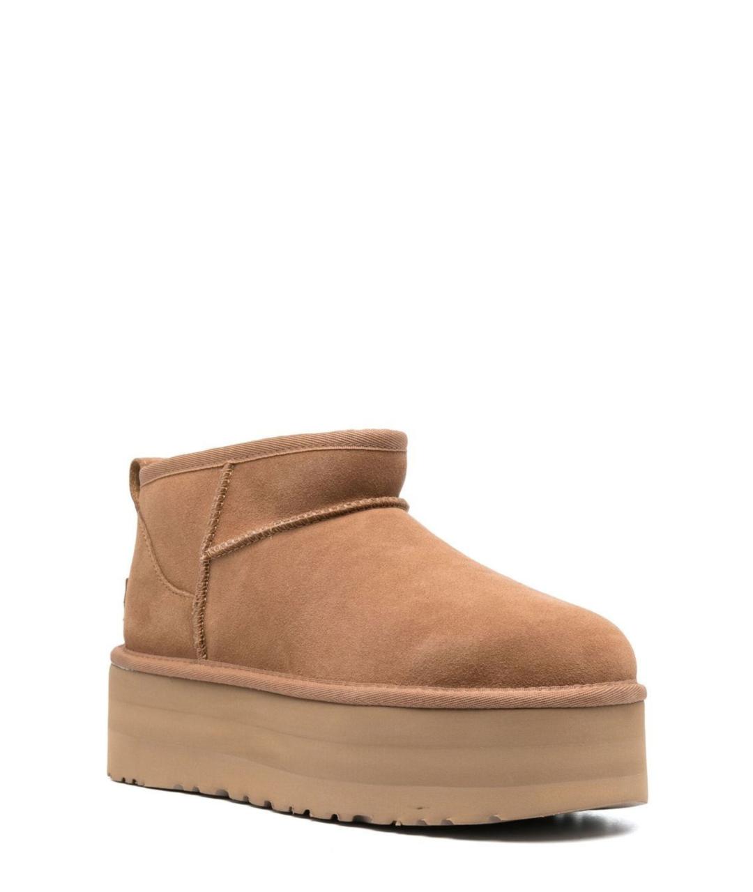 UGG Коричневые замшевые полусапоги, фото 2