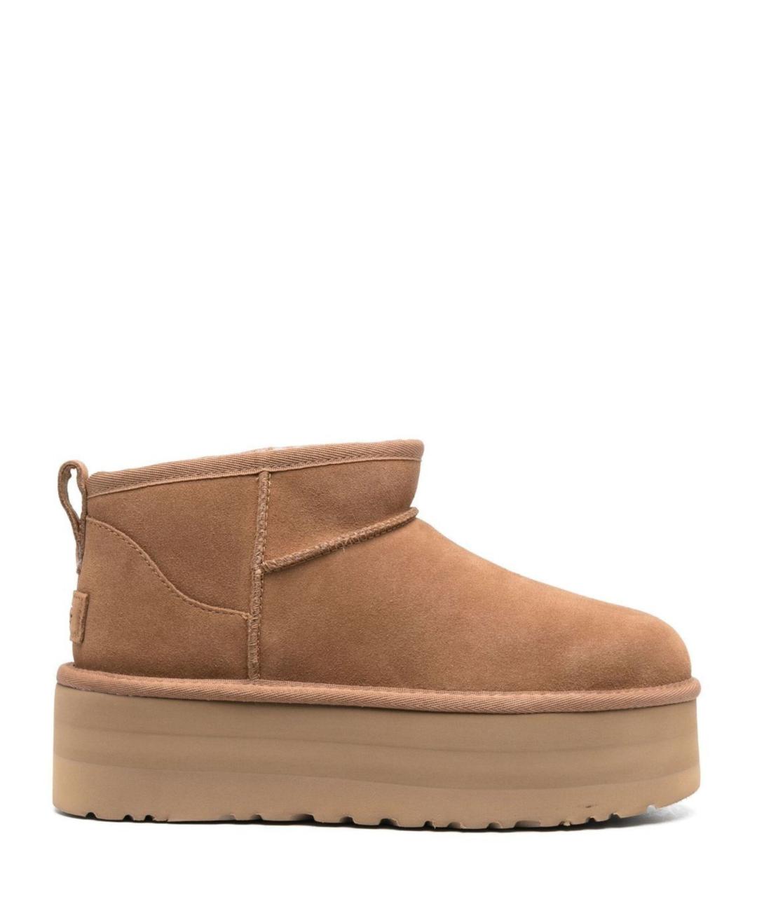 UGG Коричневые замшевые полусапоги, фото 5