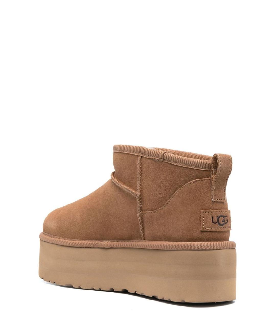 UGG Коричневые замшевые полусапоги, фото 3