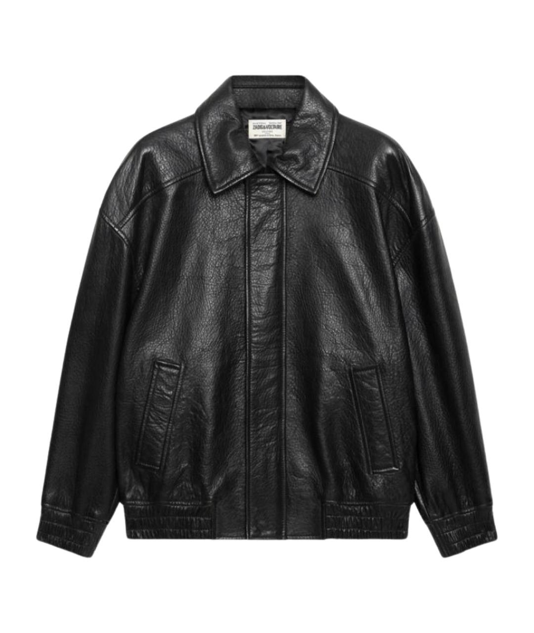 ZADIG & VOLTAIRE Черная кожаная куртка, фото 1