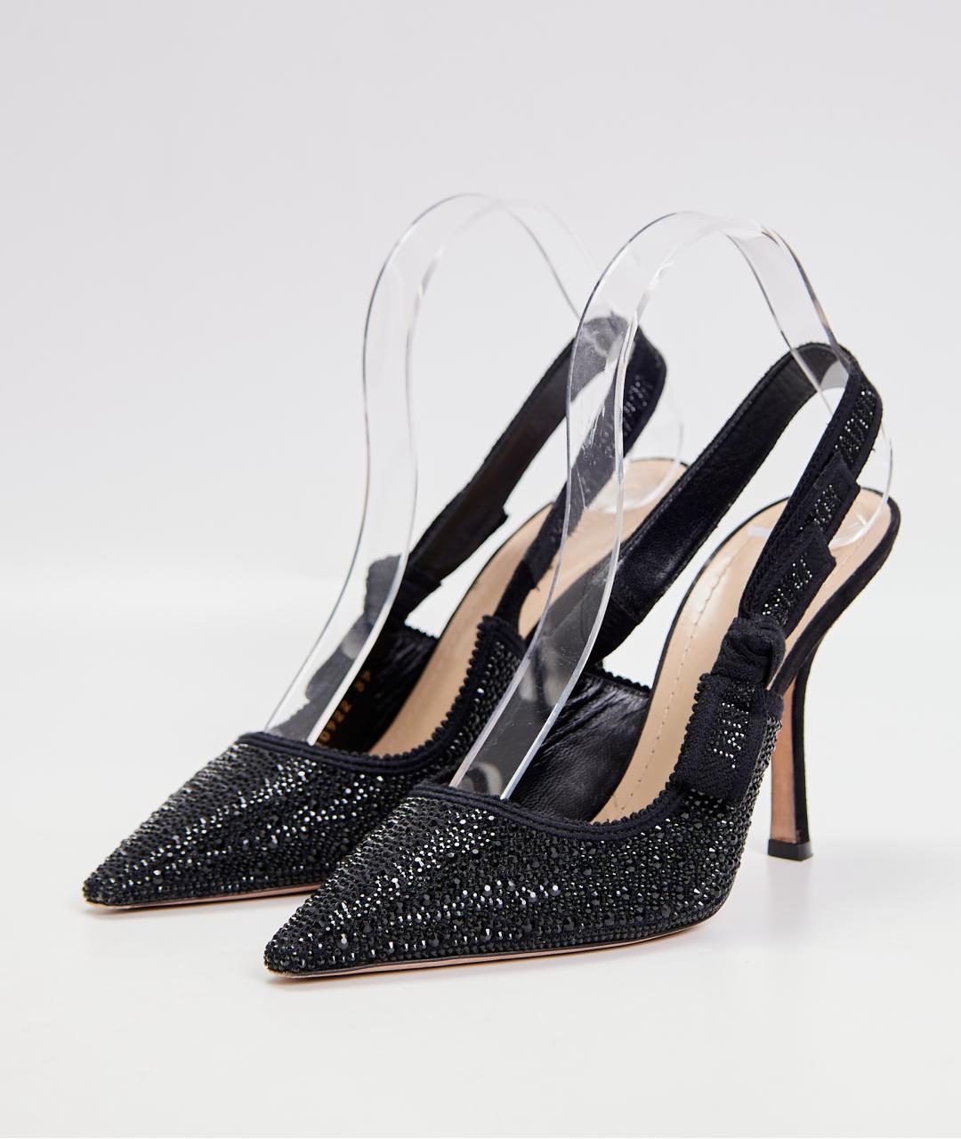 CHRISTIAN DIOR Черные кожаные туфли, фото 2