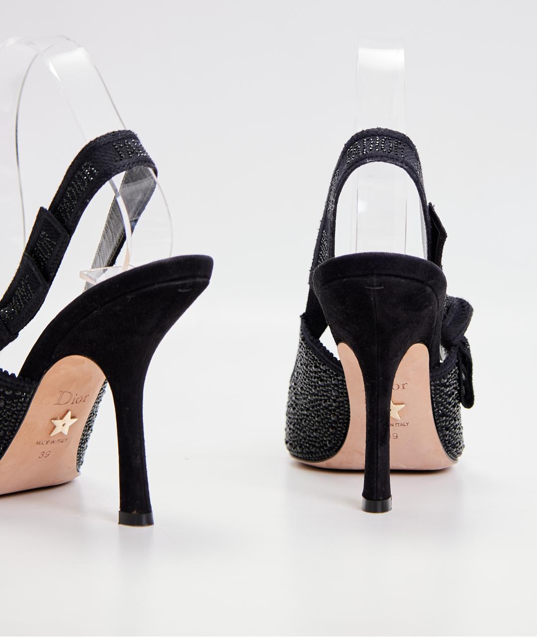 CHRISTIAN DIOR Черные кожаные туфли, фото 3