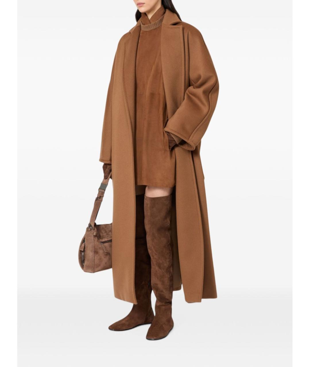 MAX MARA Бежевое шерстяное пальто, фото 5