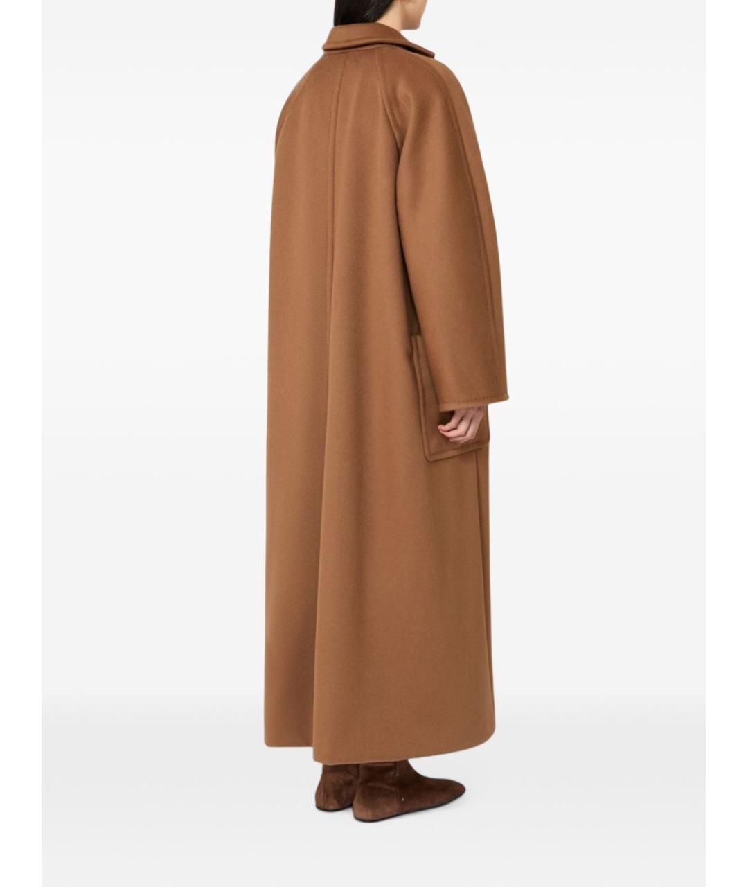 MAX MARA Бежевое шерстяное пальто, фото 4