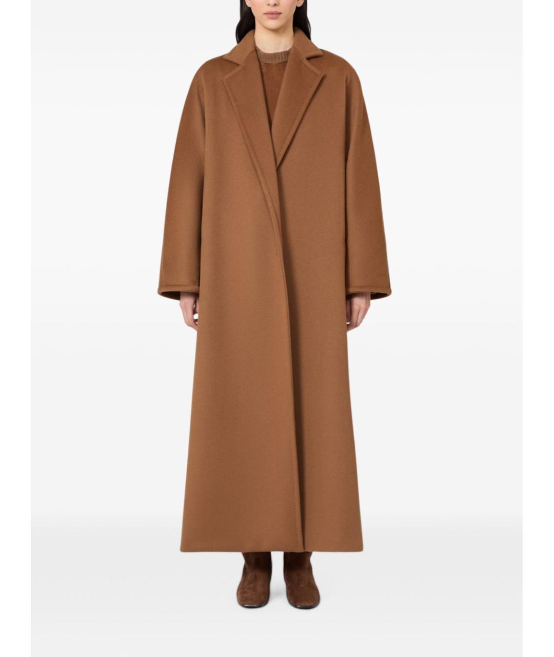 MAX MARA Бежевое шерстяное пальто, фото 3