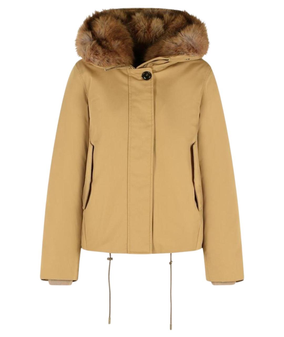 WOOLRICH Бежевая хлопковая парка, фото 1