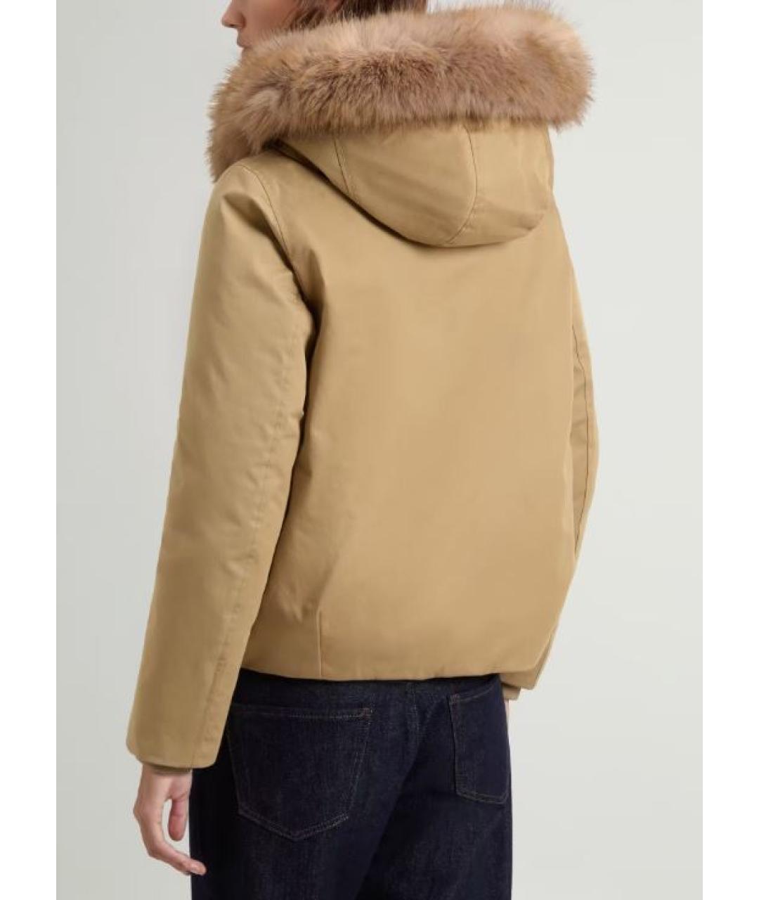 WOOLRICH Бежевая хлопковая парка, фото 2