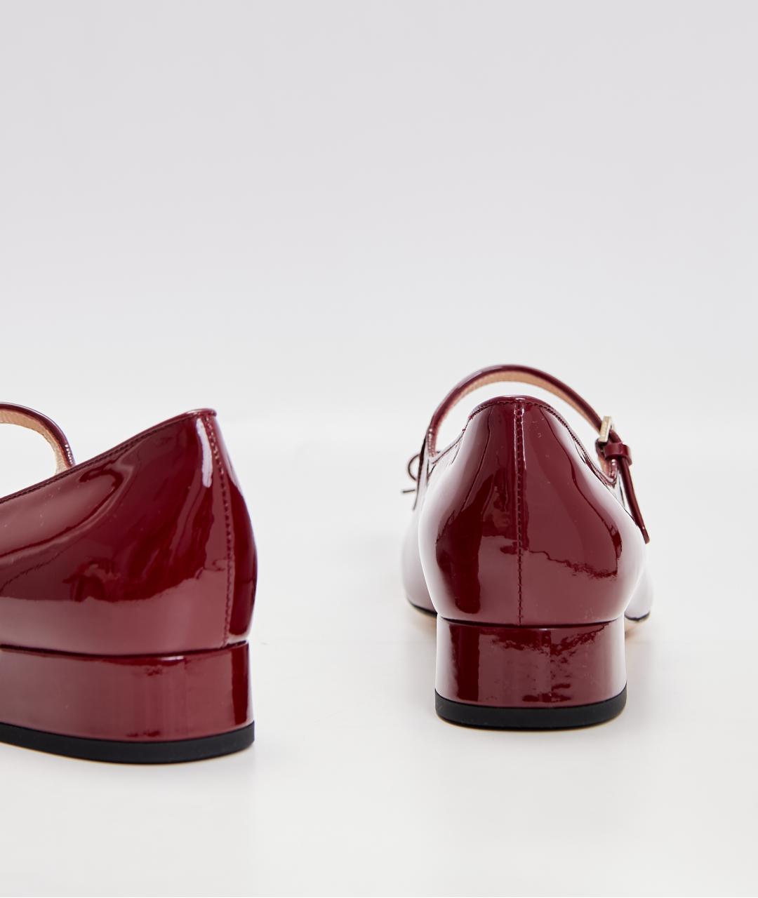GUCCI Красные балетки из лакированной кожи, фото 4