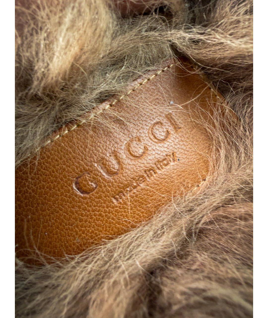 GUCCI Черные замшевые мюли, фото 6