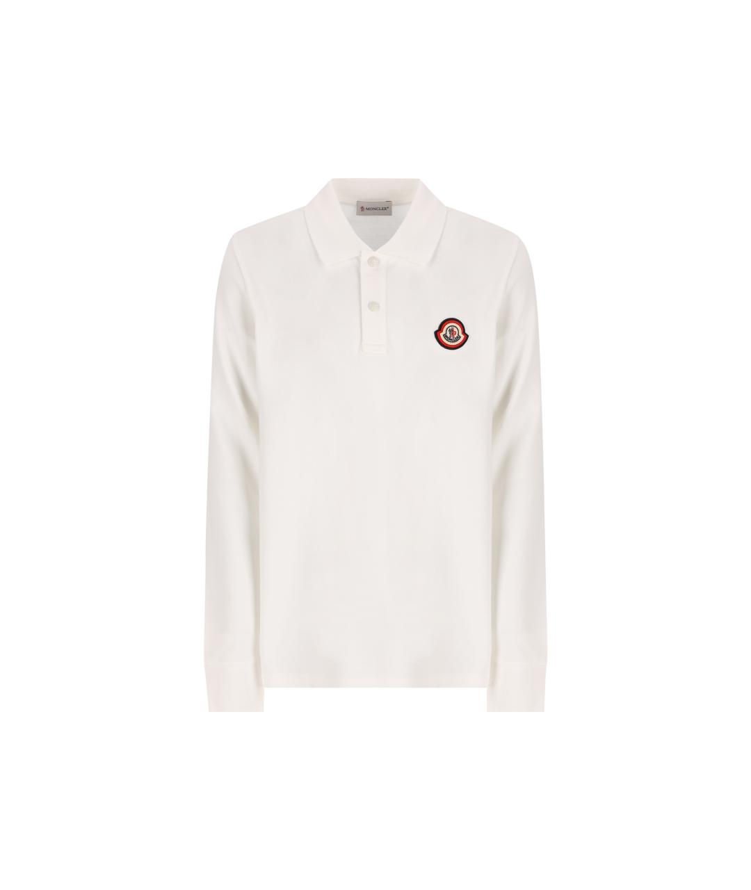 MONCLER KIDS Белая хлопковая детская футболка, фото 5