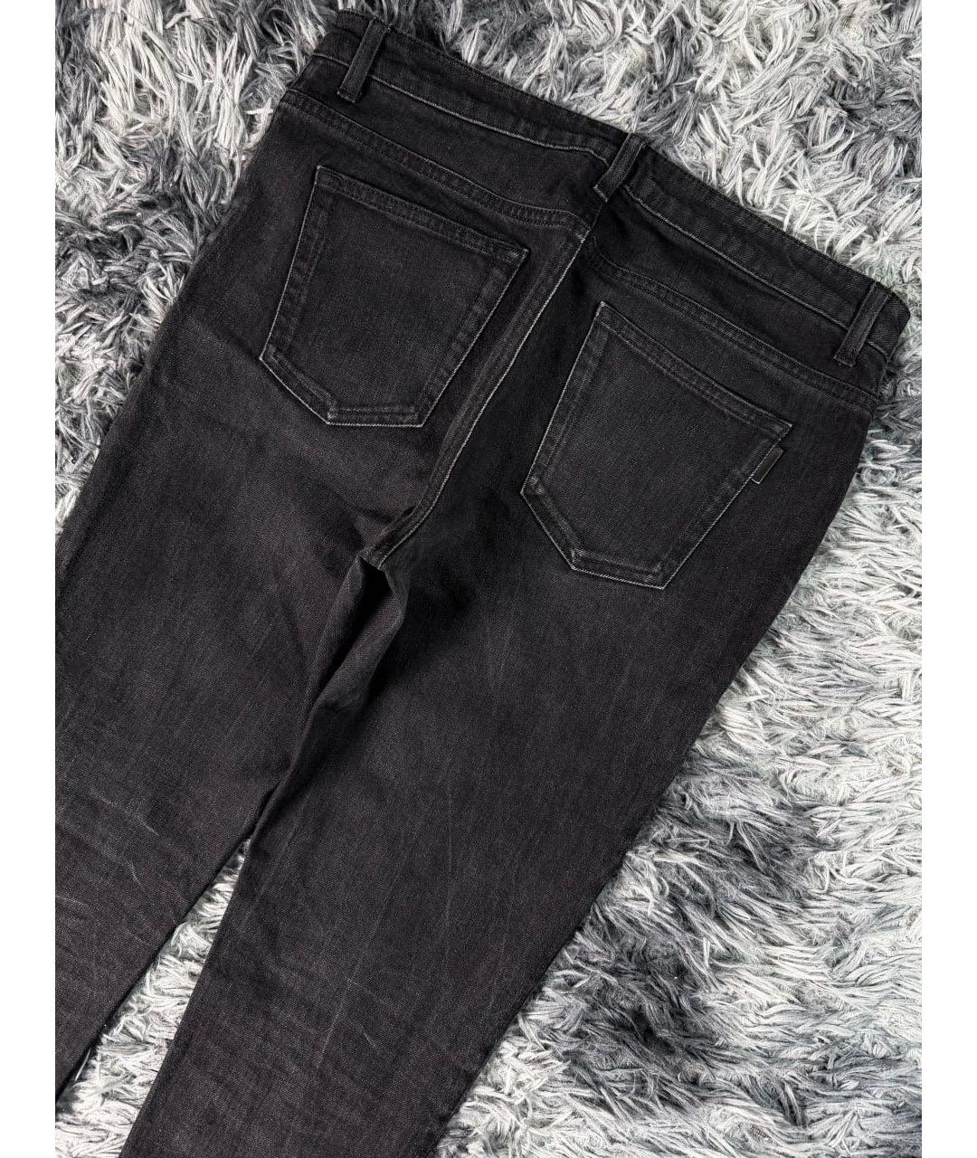 SAINT LAURENT Черные хлопковые джинсы скинни, фото 3