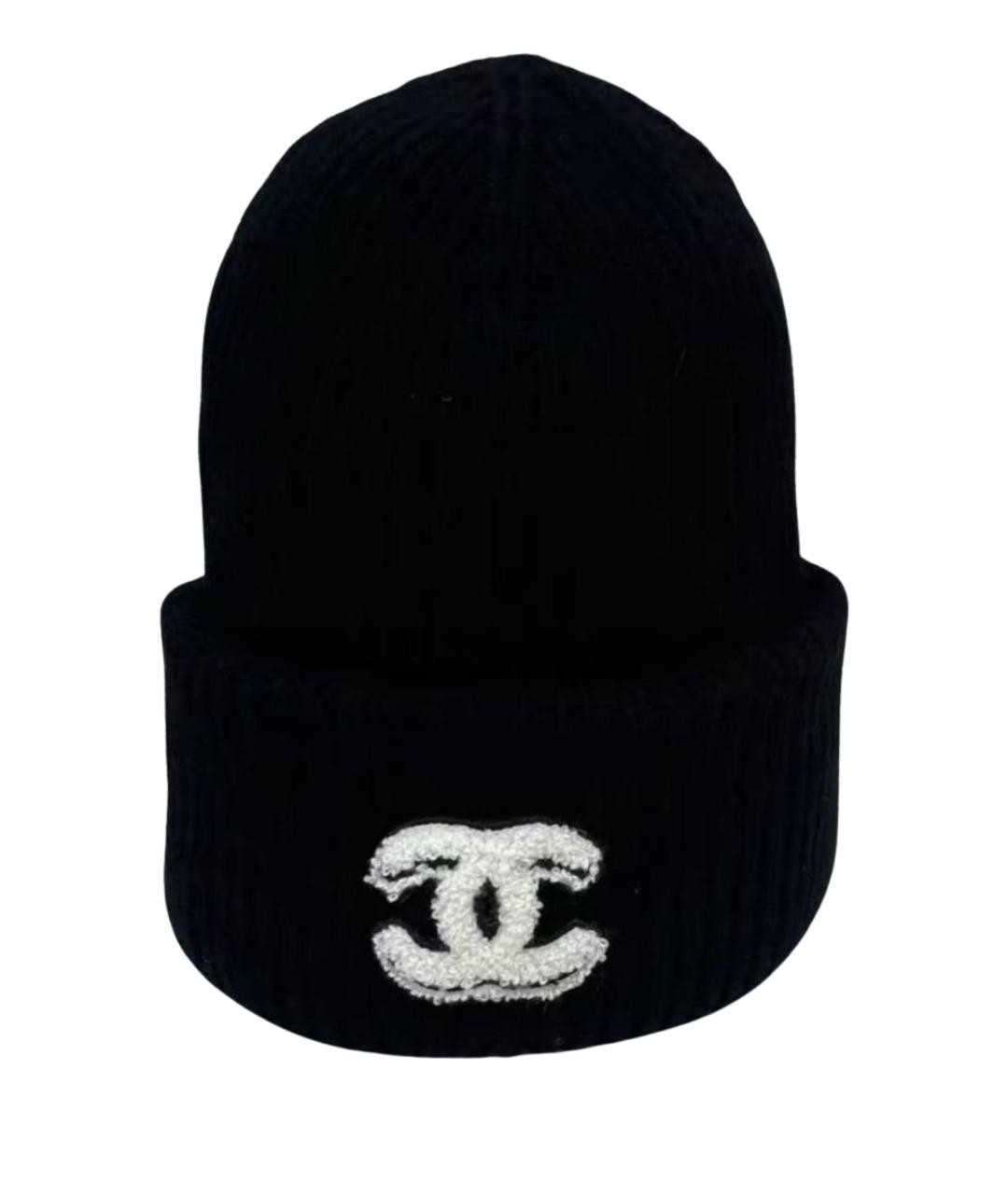 CHANEL Черная шапка, фото 1