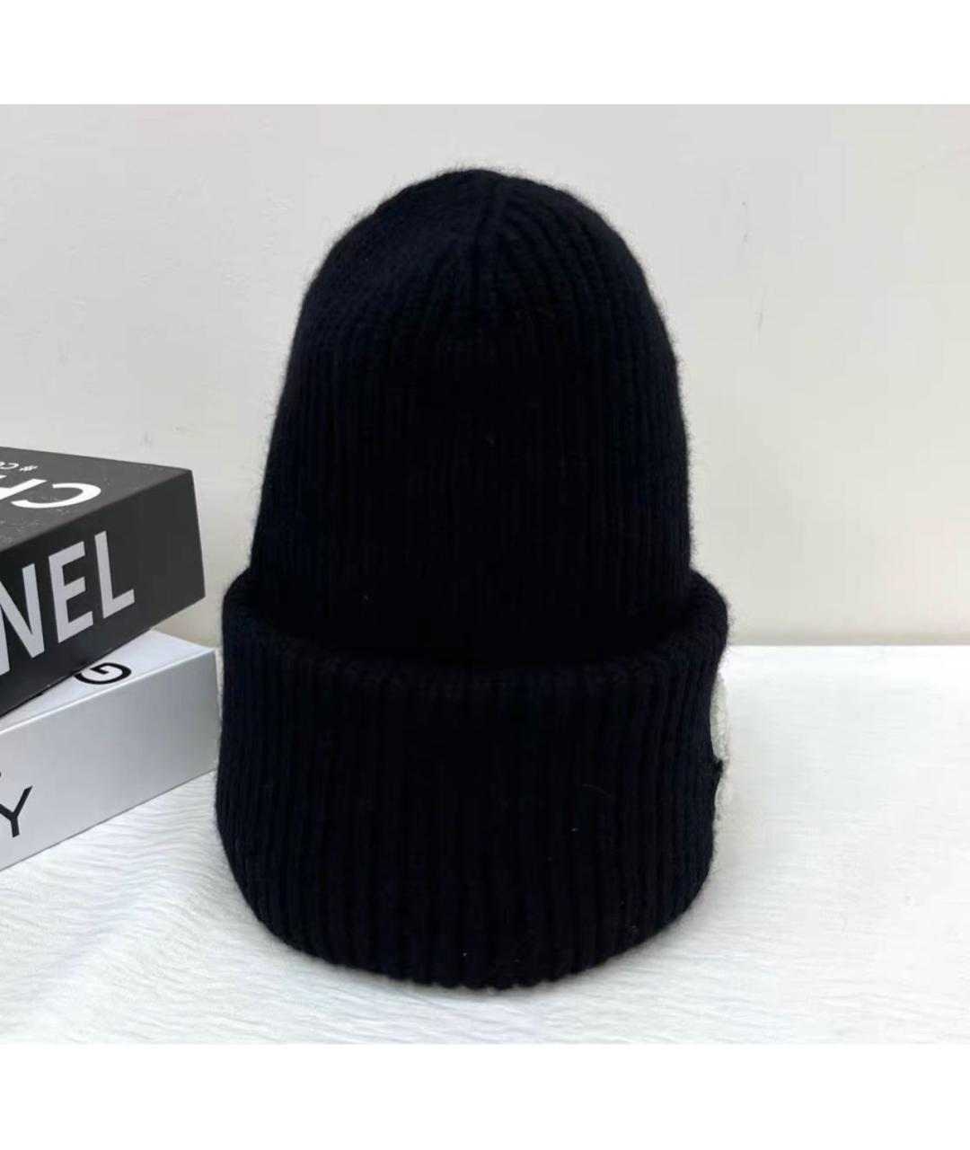 CHANEL Черная шапка, фото 2