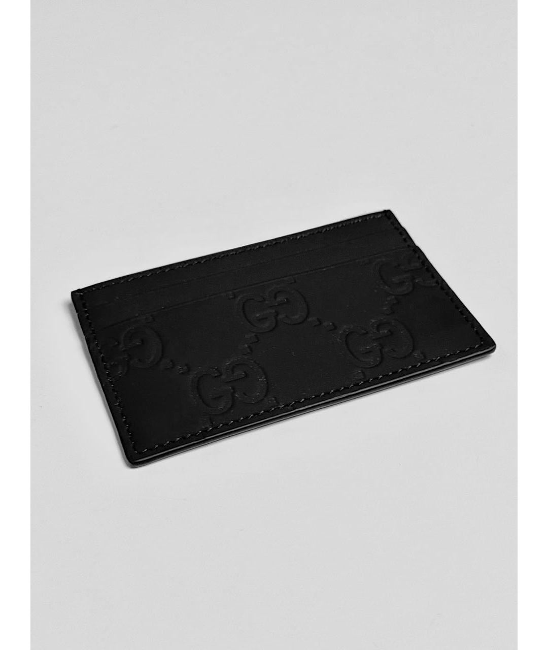 GUCCI Черный кожаный кардхолдер, фото 3