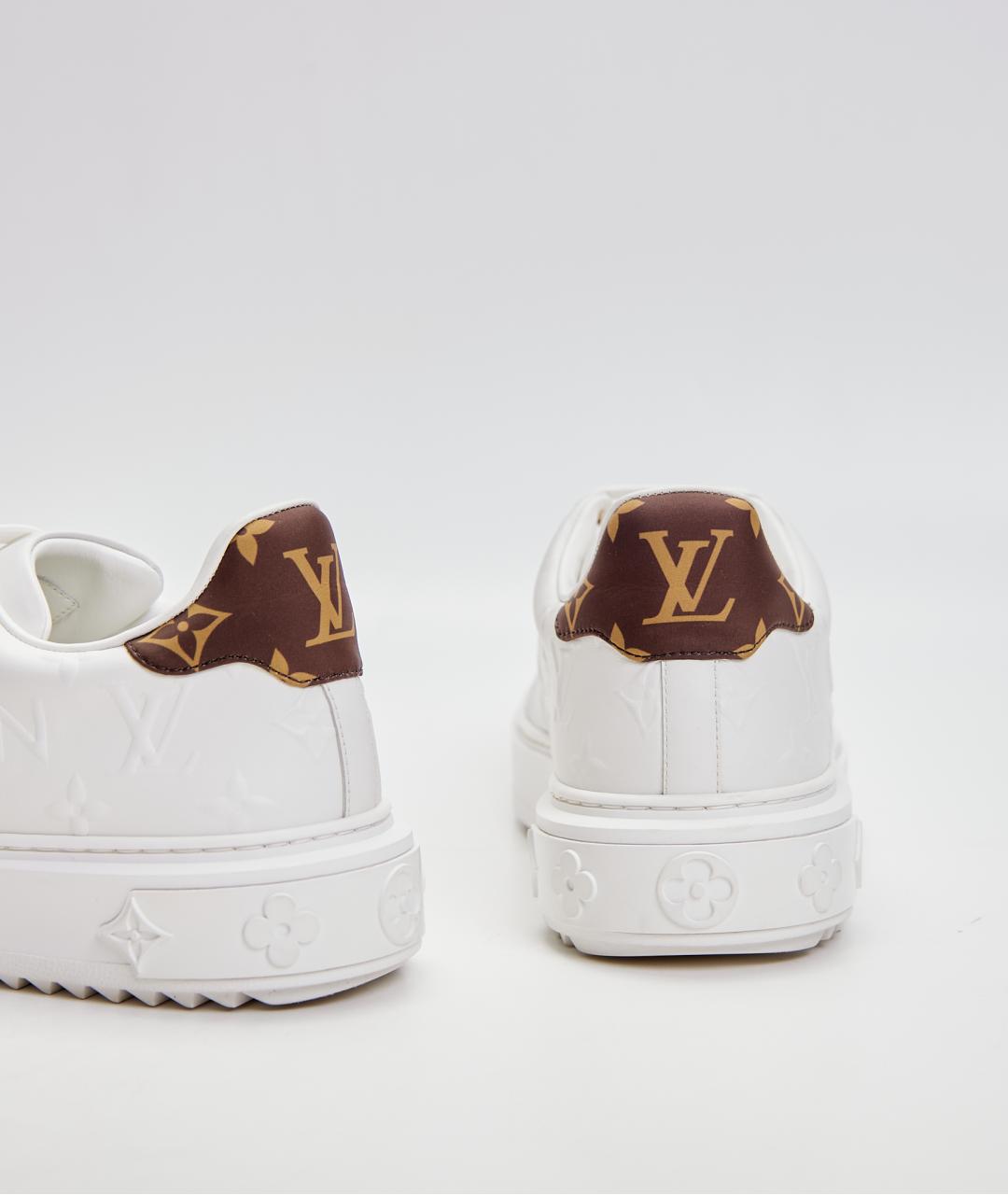 LOUIS VUITTON Белые кожаные кроссовки, фото 3