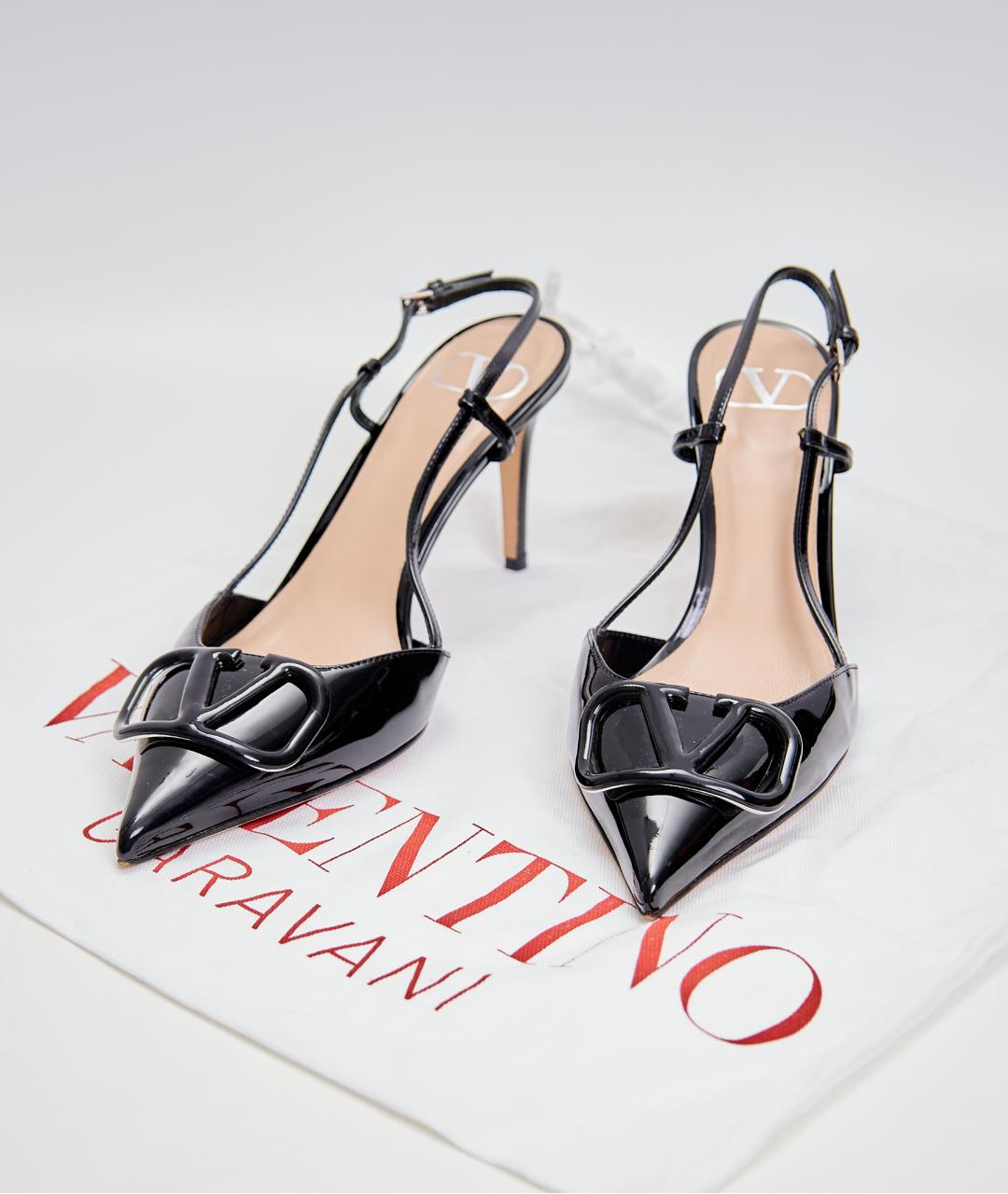 VALENTINO Черные туфли из лакированной кожи, фото 5