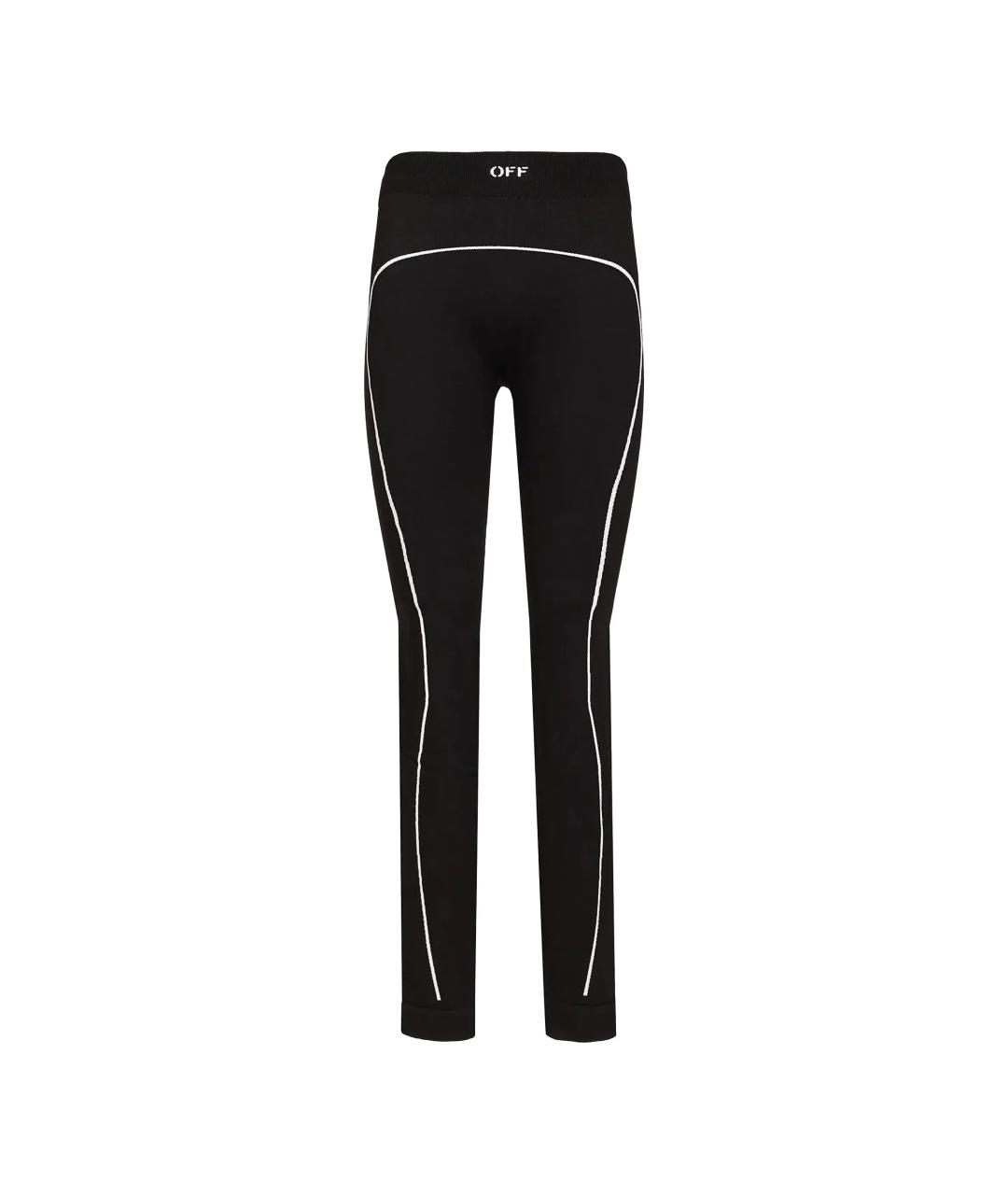 OFF-WHITE Черные полиамидовые леггинсы и велосипедки, фото 1