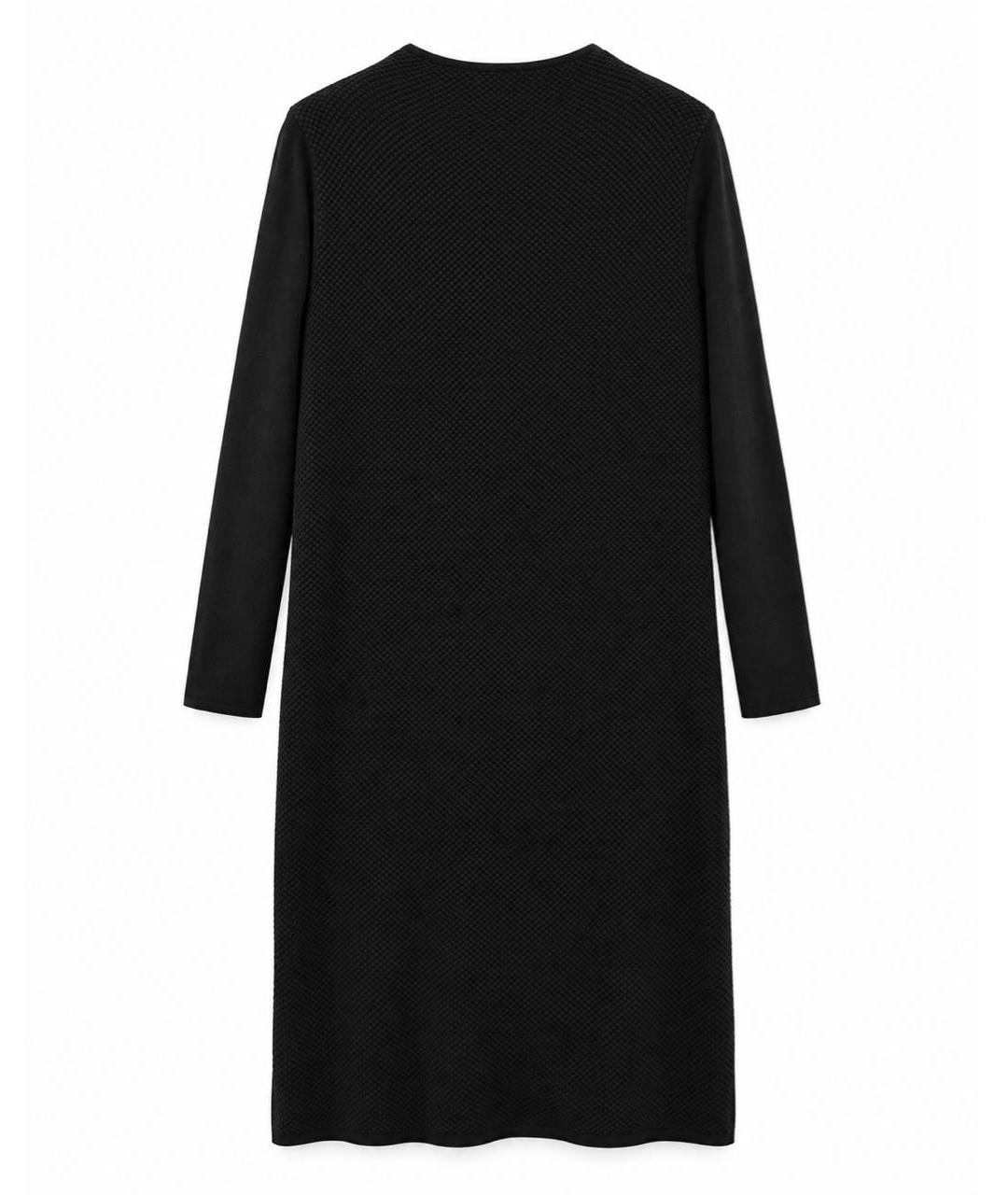 MAX MARA Черное шерстяное повседневное платье, фото 8
