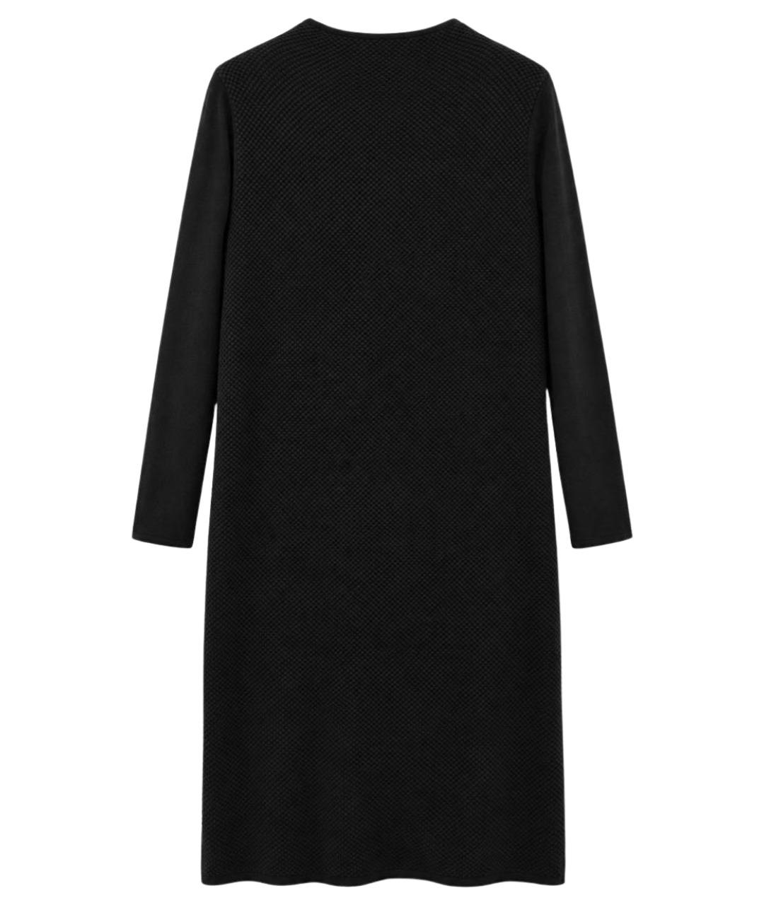 MAX MARA Черное шерстяное повседневное платье, фото 1