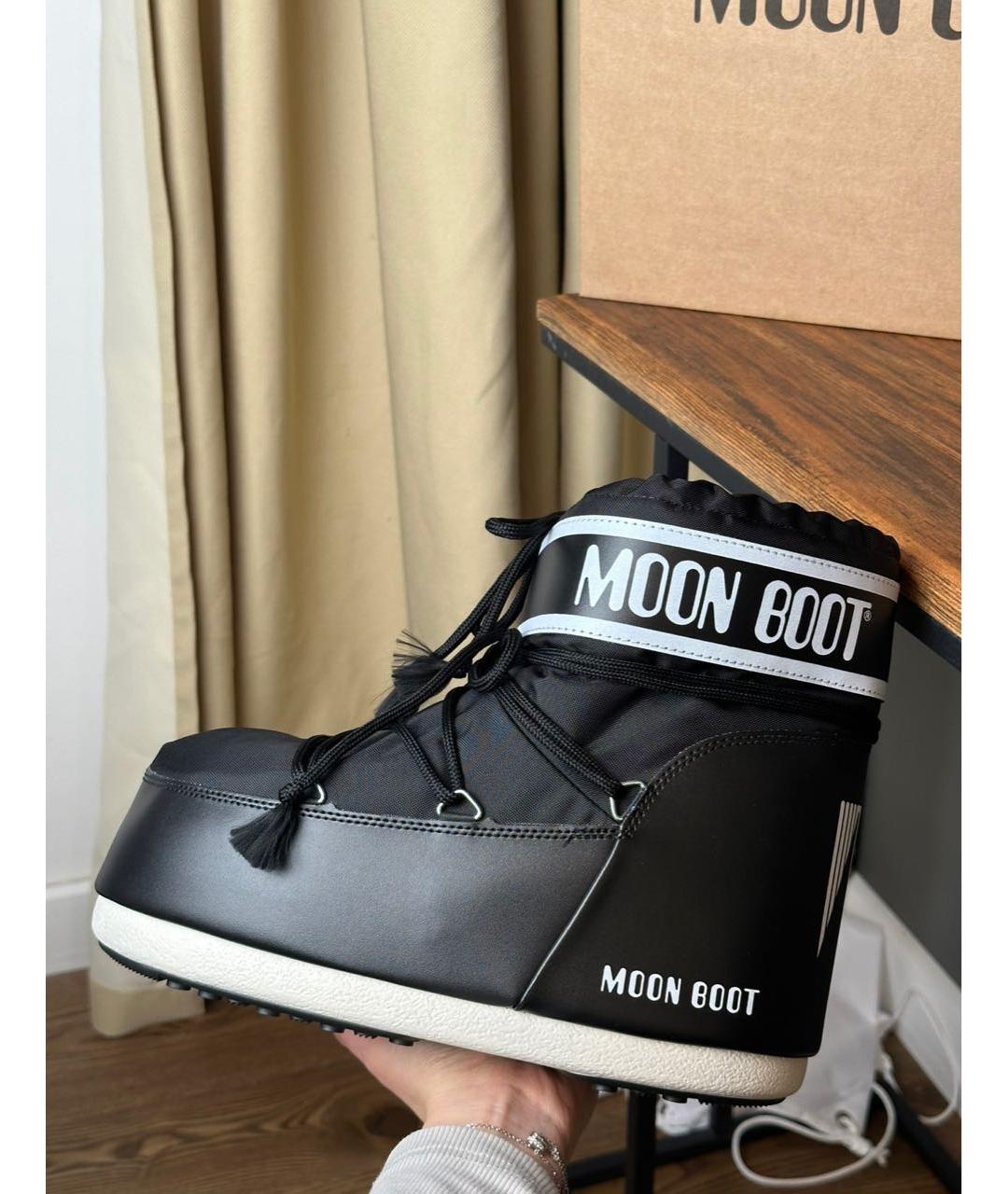 MOON BOOT Черные синтетические ботинки, фото 5