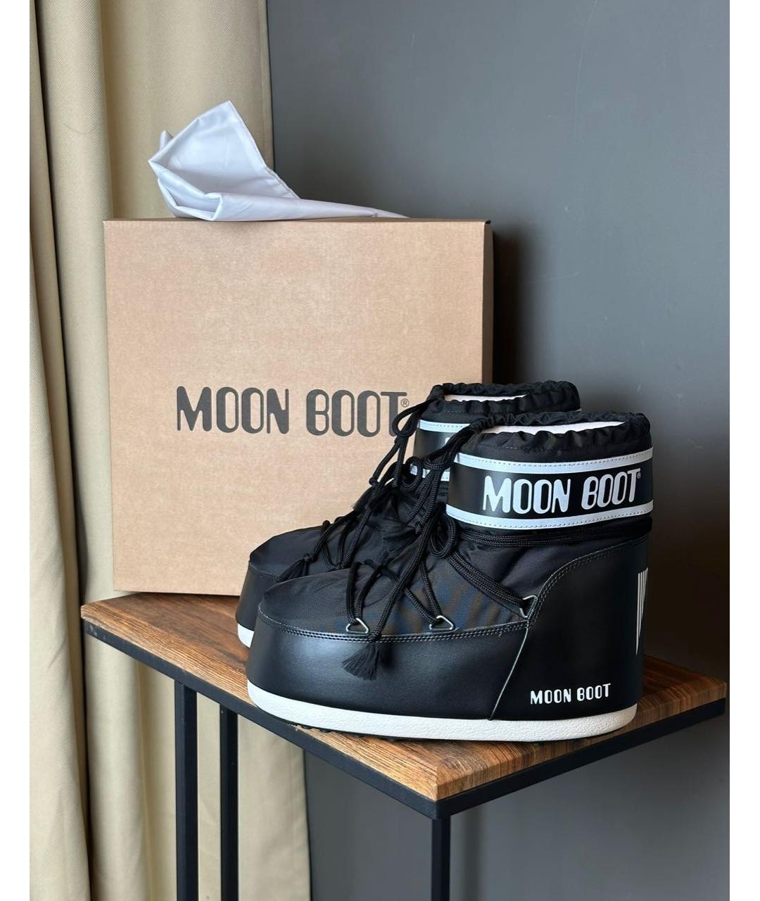 MOON BOOT Черные синтетические ботинки, фото 2