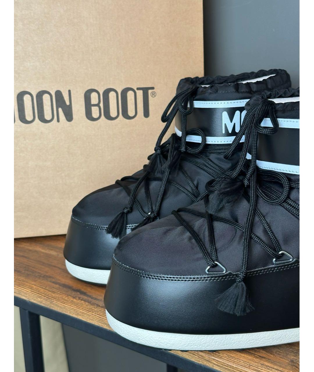 MOON BOOT Черные синтетические ботинки, фото 3