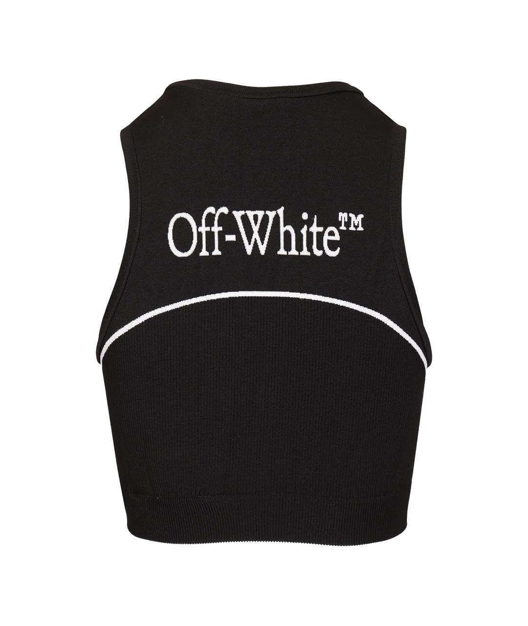 OFF-WHITE Черная майка, фото 4