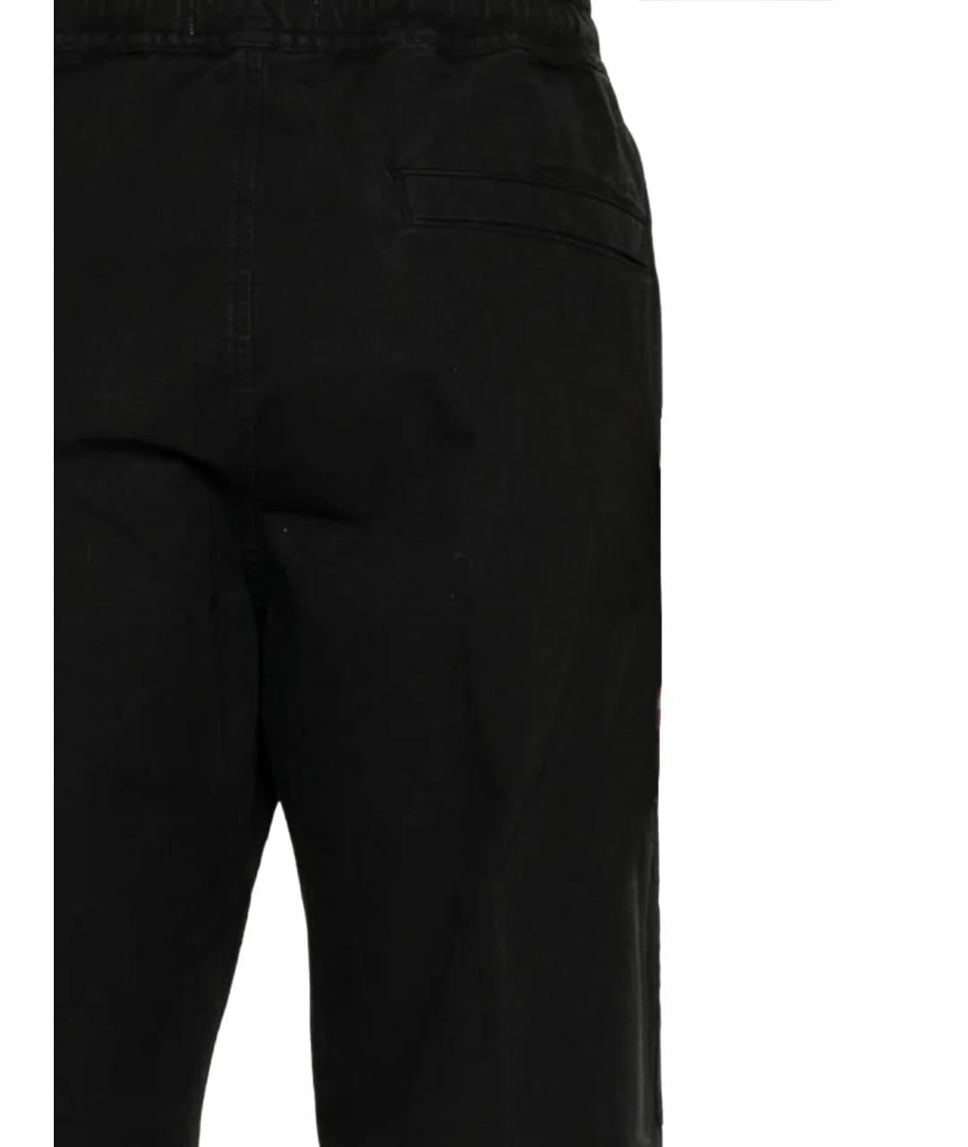 STONE ISLAND Черные хлопковые повседневные брюки, фото 3