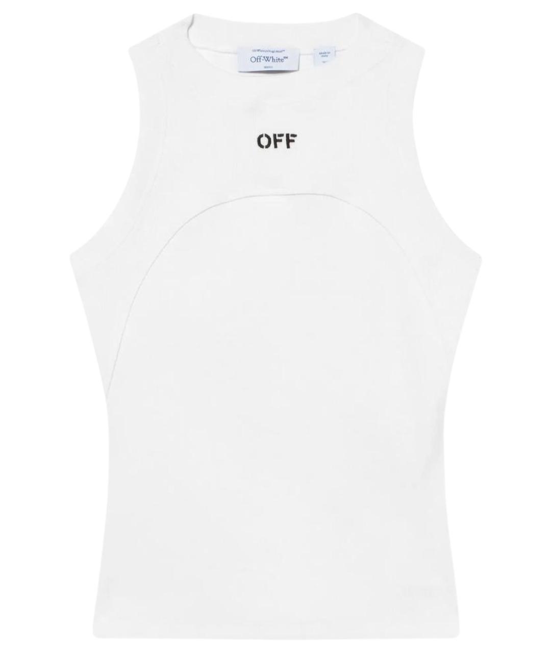 OFF-WHITE Белая хлопковая майка, фото 1