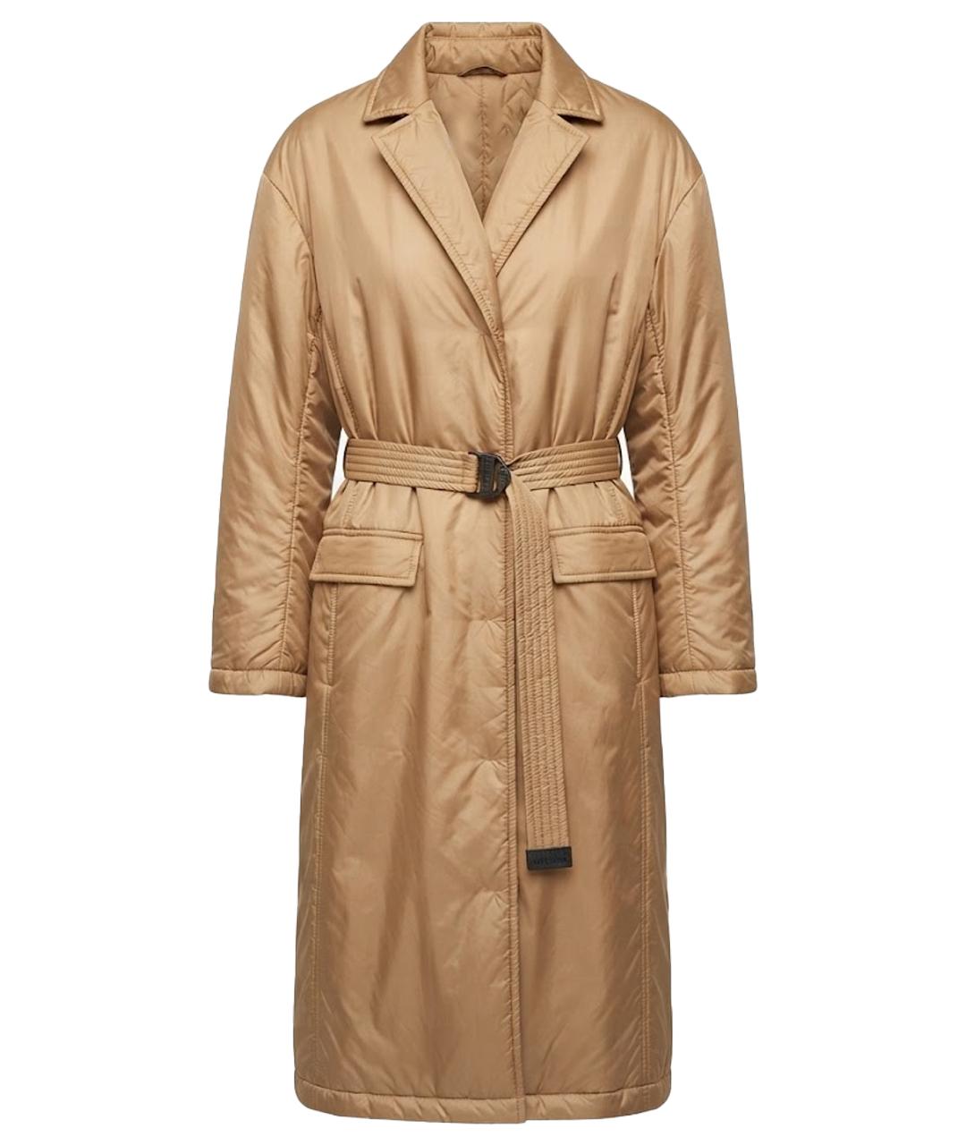 'S MAX MARA Коричневый полиэстеровый пуховик, фото 1