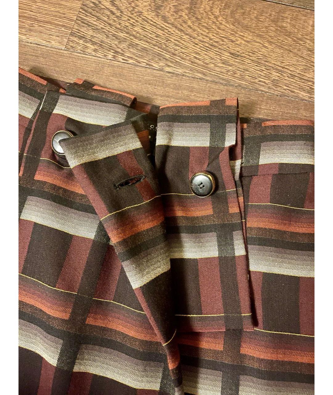 GUCCI Бордовая шерстяная юбка миди, фото 4