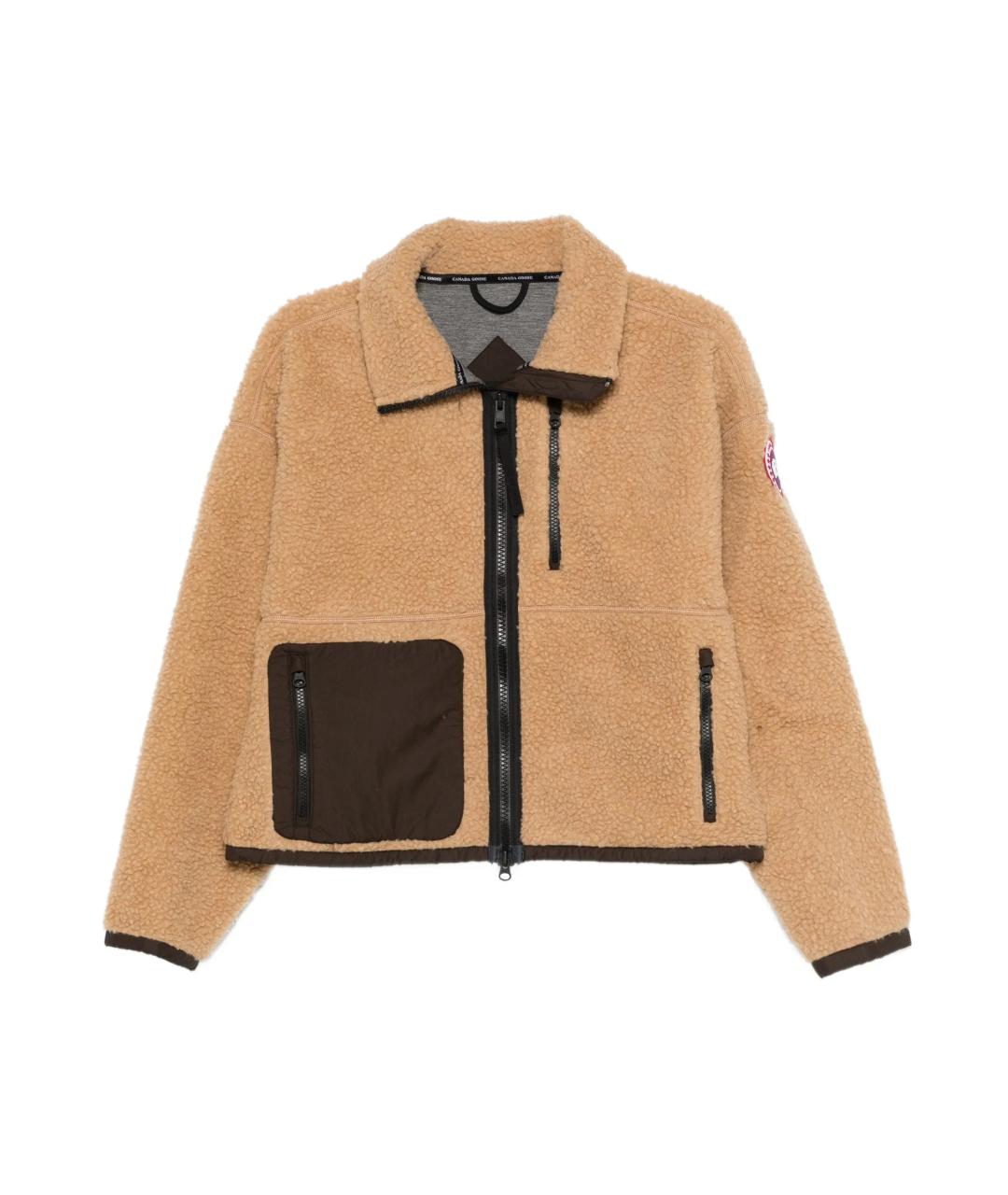 CANADA GOOSE Бежевая шерстяная куртка, фото 4