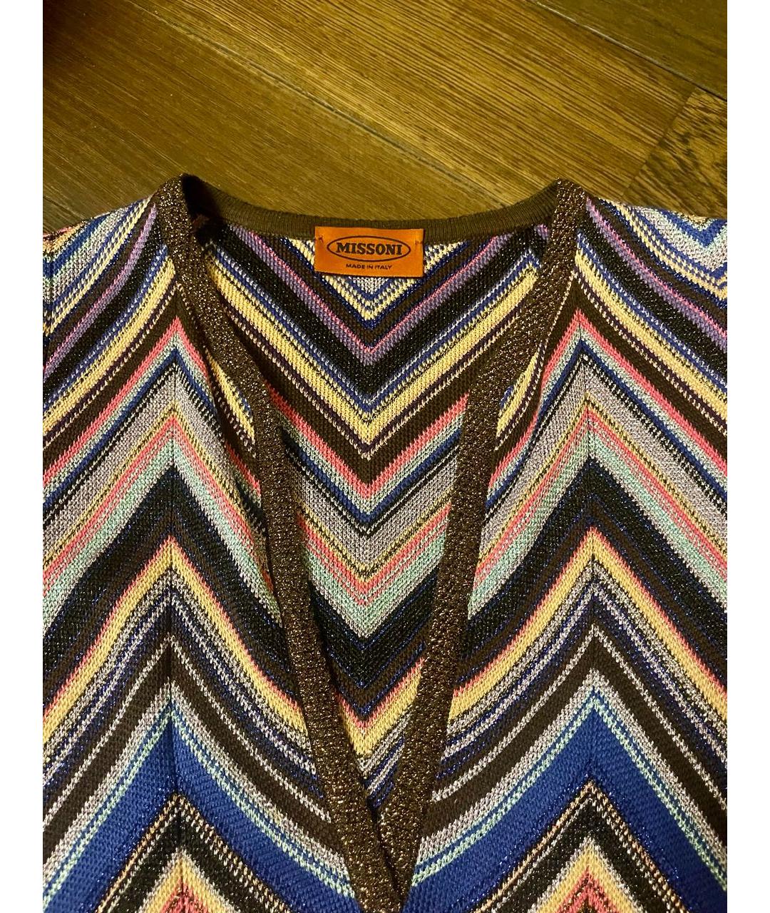 MISSONI Мульти шелковое платье, фото 3