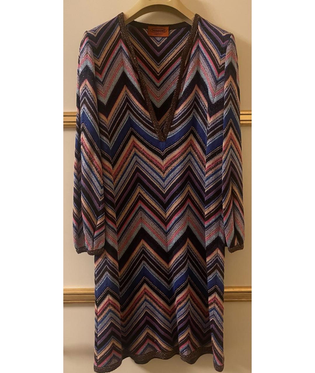 MISSONI Мульти шелковое платье, фото 7