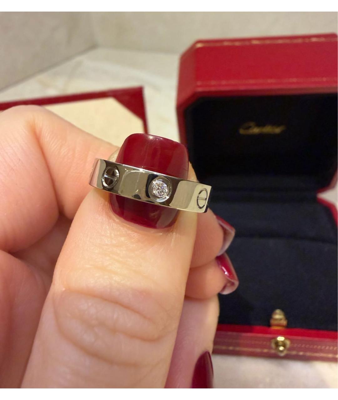 CARTIER Белое кольцо из белого золота, фото 2
