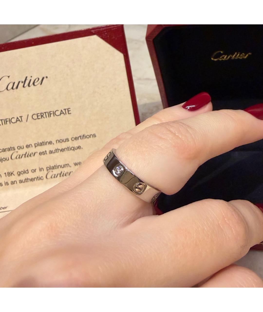 CARTIER Белое кольцо из белого золота, фото 7