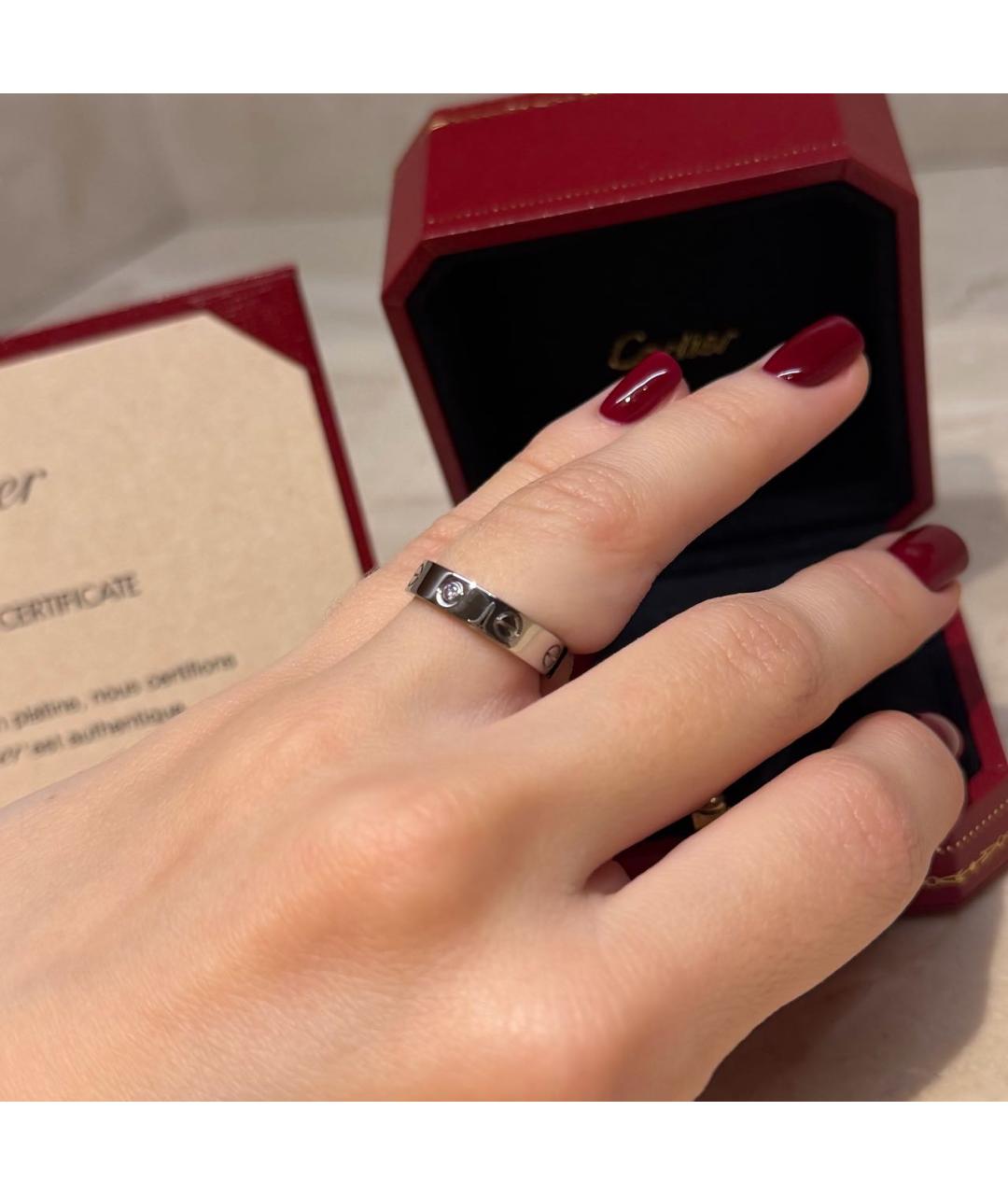 CARTIER Белое кольцо из белого золота, фото 5